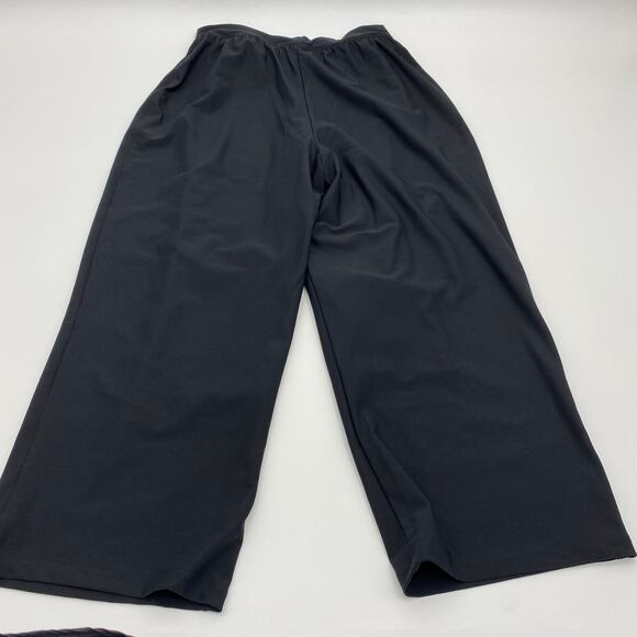 SPANX Black Bod-A-Bing Cropped Full Leg Hidden Compression Stretch Pants Women M - Picture 4 of 9